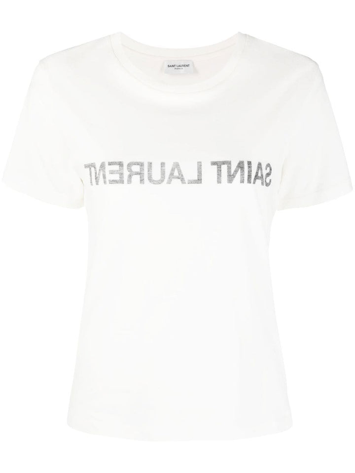 Saint Laurent T-Shirts und Polos Weiß