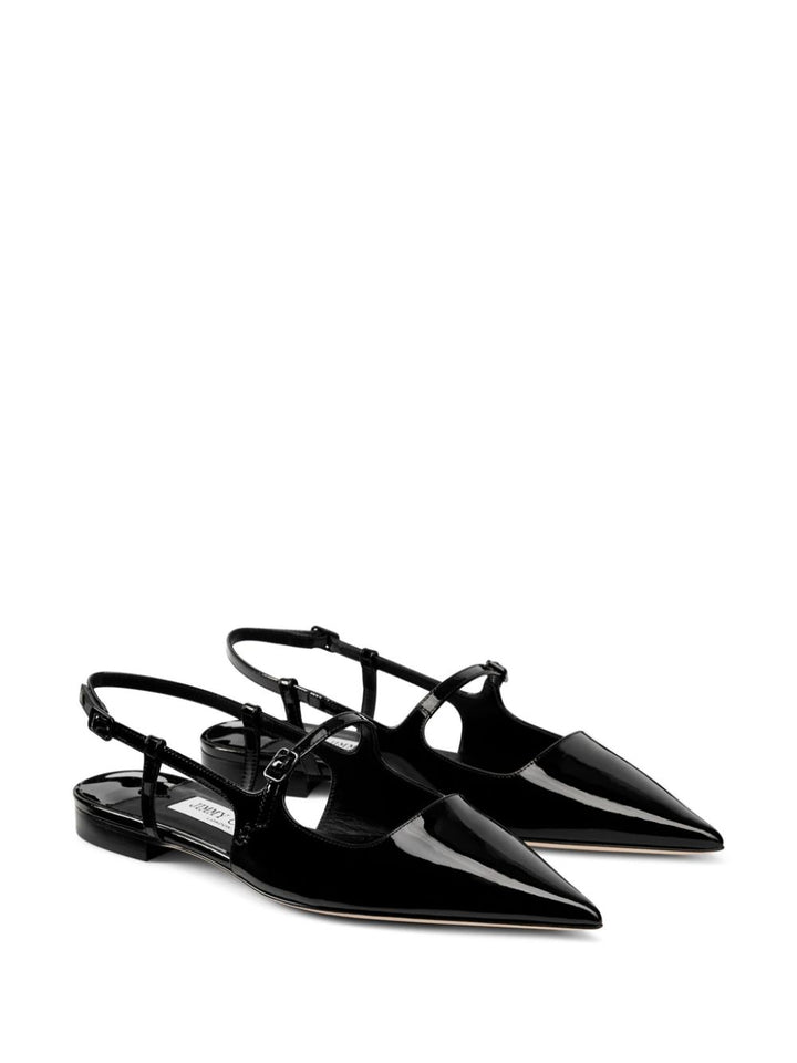 Jimmy Choo Flache Schuhe Schwarz