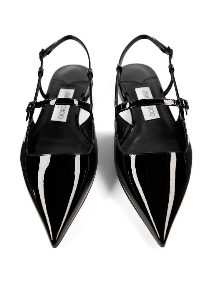 Jimmy Choo Flache Schuhe Schwarz