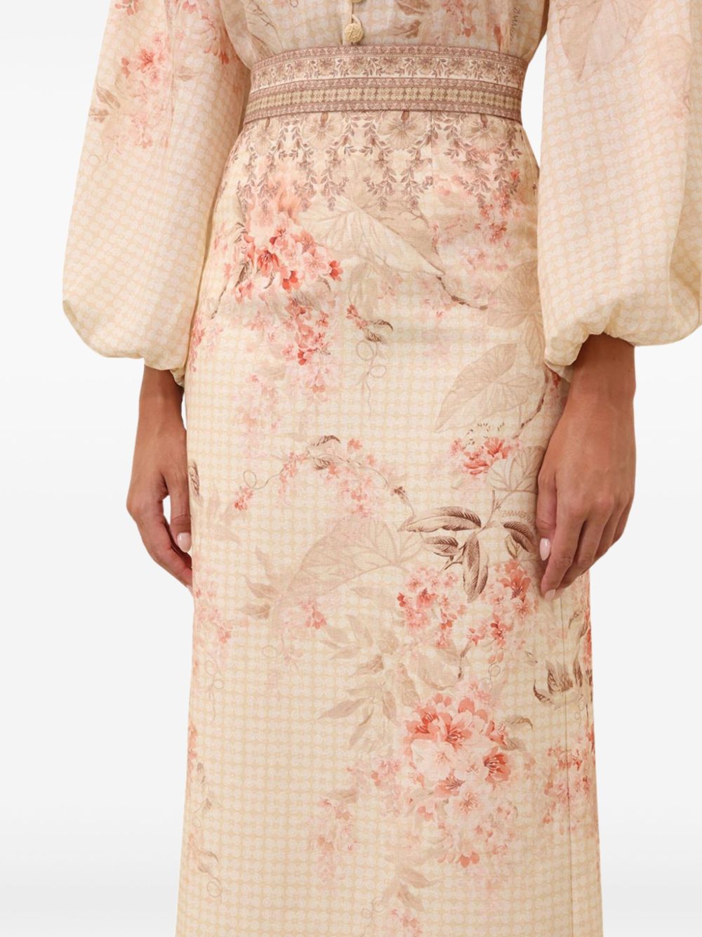 Zimmermann Illuminate Pencil Midi Skirt