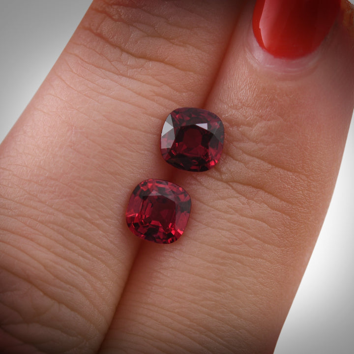 2.05 Carat Red MOZAMBIQUE Cushion Ruby CD