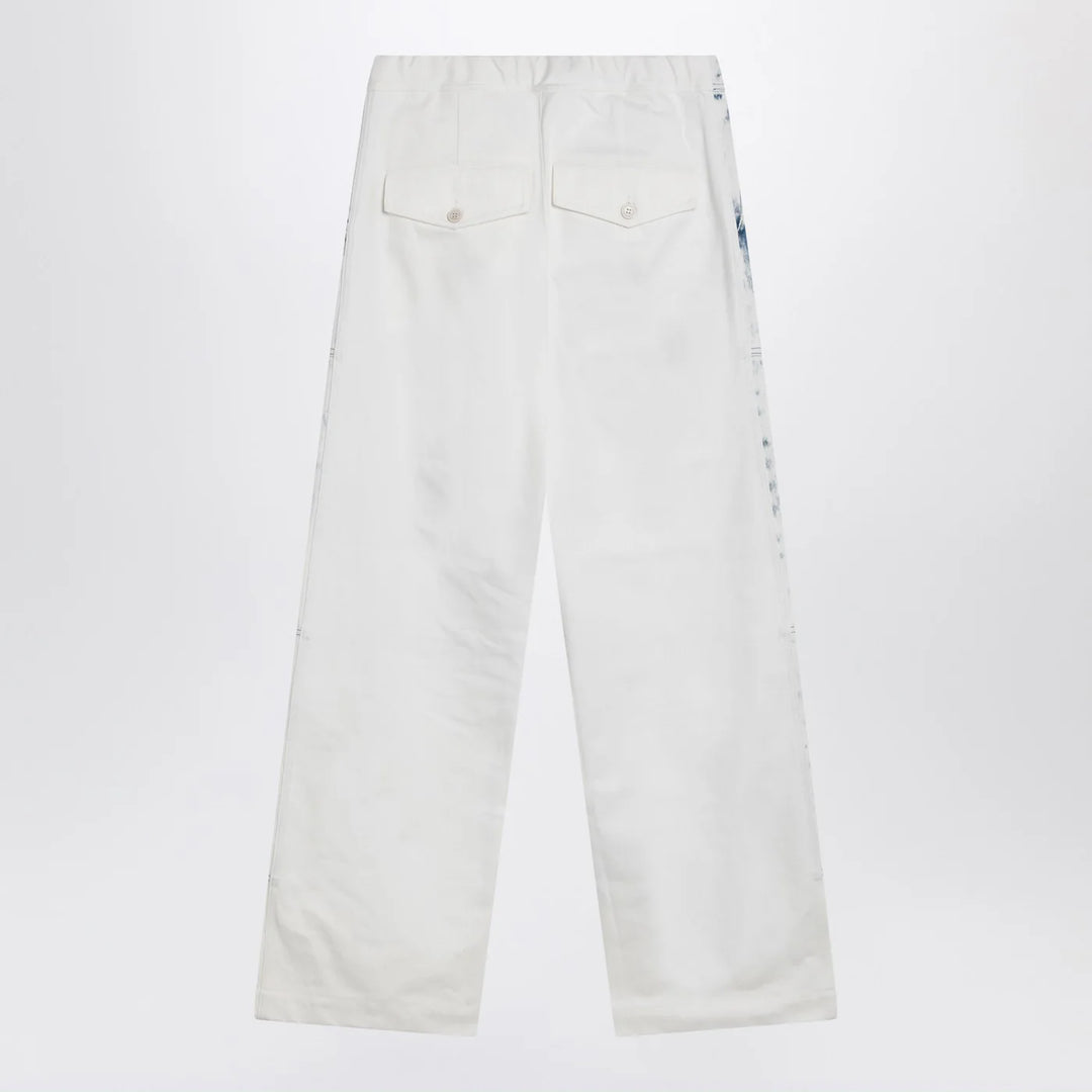 Dries Van Noten - Light blue jeans with drawstring