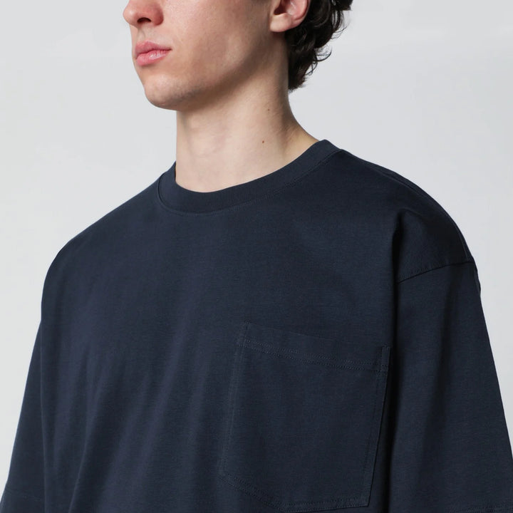 Dries Van Noten - Navy blue cotton T-shirt