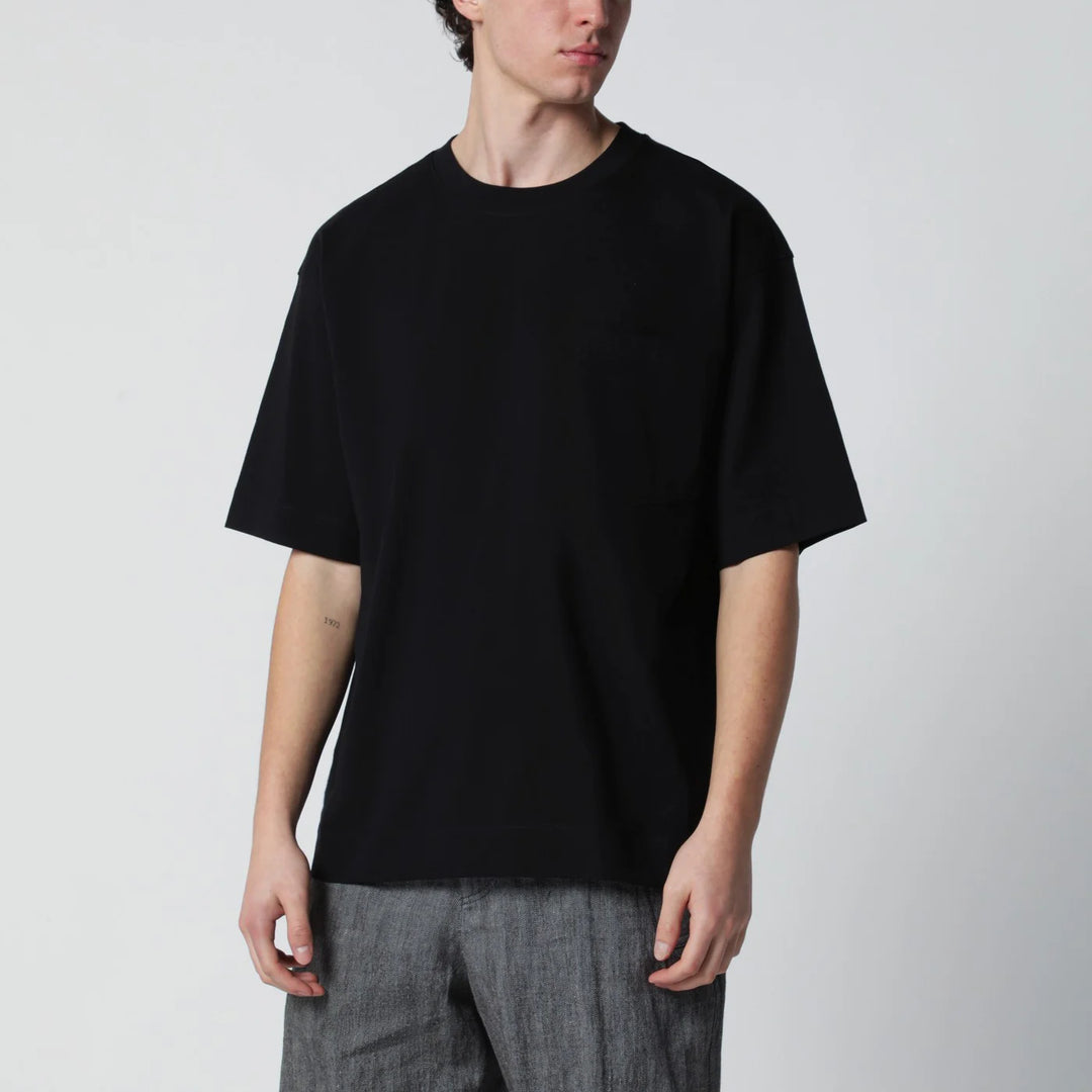 Dries Van Noten - Black cotton T-shirt