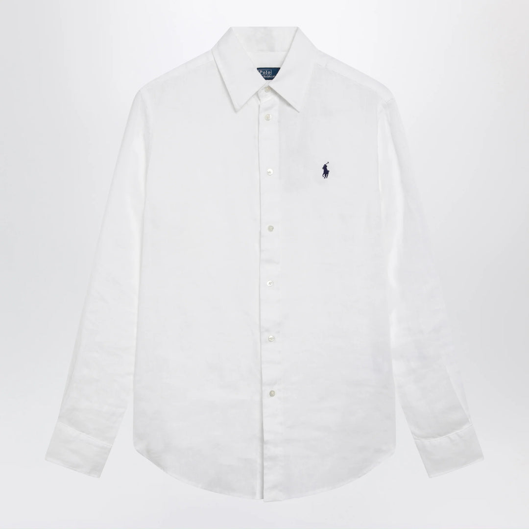 Polo Ralph Lauren - White linen Classic-Fit shirt