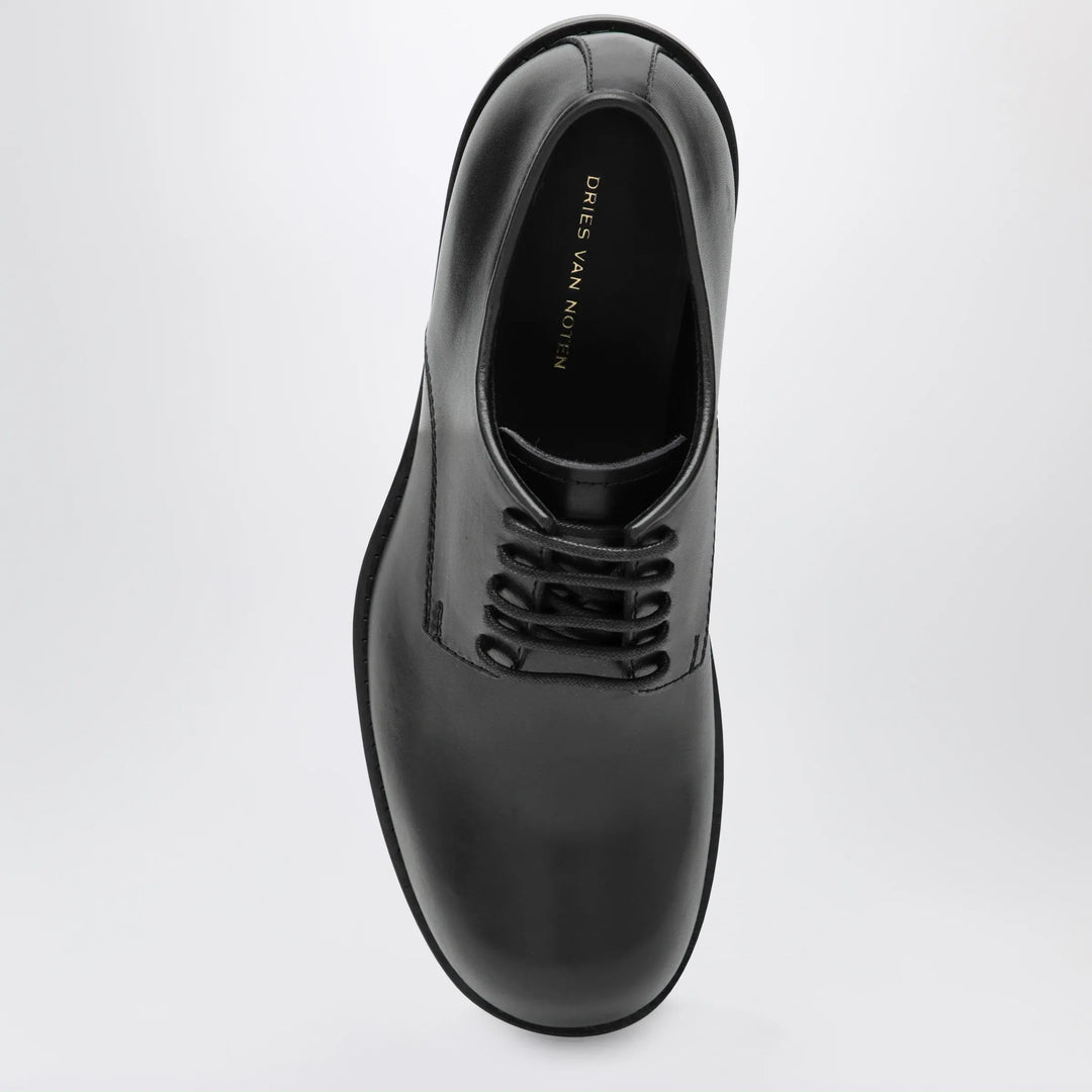 Dries Van Noten - Classic black leather derby shoes Brand Apparel &amp; Accessories > Shoes