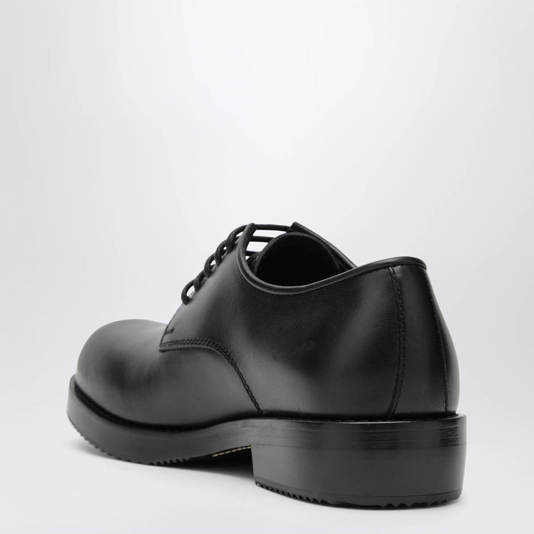 Dries Van Noten - Classic black leather derby shoes