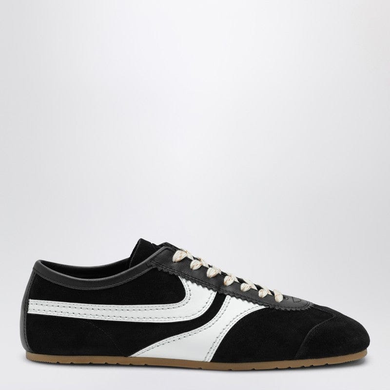 Shoes Dries Van Noten - Black/white leather and suede sneakers - 45 IT Brand