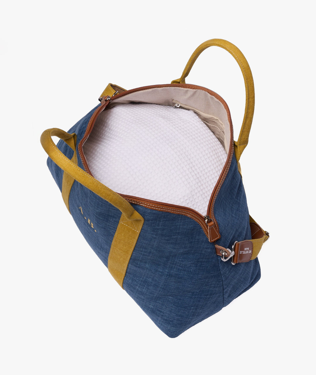 Duffel Bag My Style Bags London Procida Travel Duffle Bag in Denim/Ochre Brand