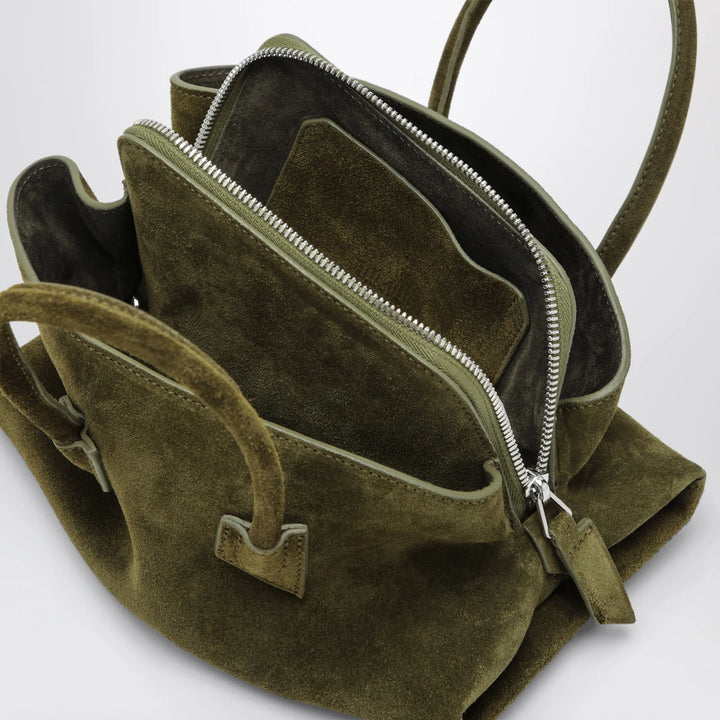 The Attico - La Passeggiata Mini khaki green suede bag