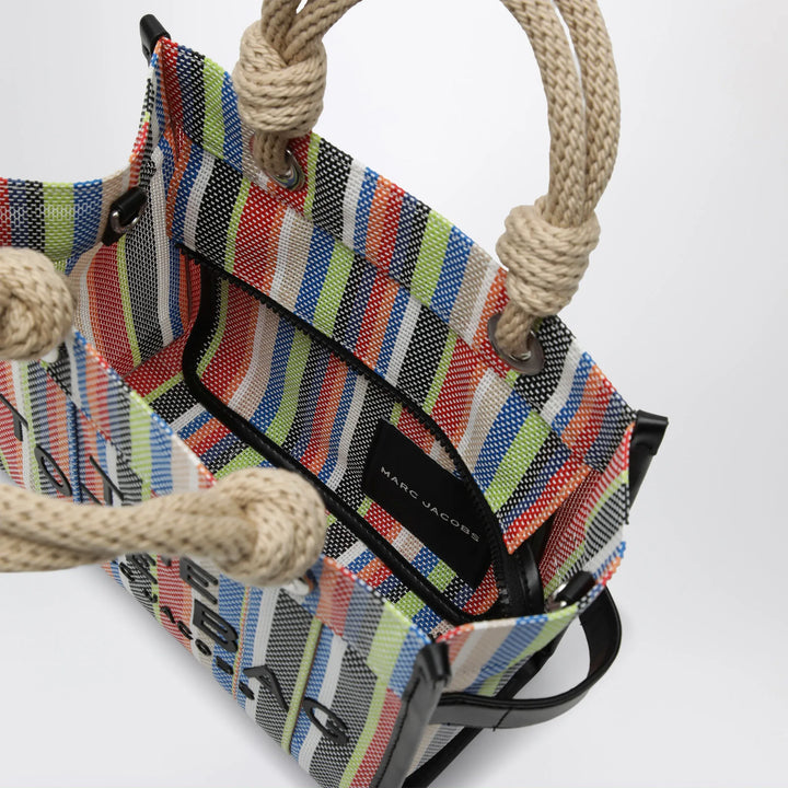 Marc Jacobs - Small rainbow-striped mesh tote bag