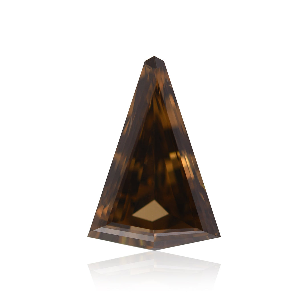 3.00 Carat Fancy Dark Brown KITE Diamond VS2 GIA