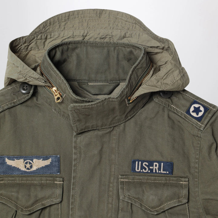 Polo Ralph Lauren - Military jacket in olive green cotton canvas