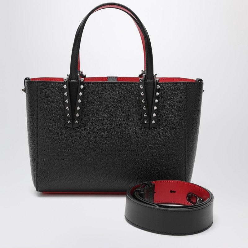 Shopping Totes Christian Louboutin - Black leather Cabata mini tote bag - One size Brand