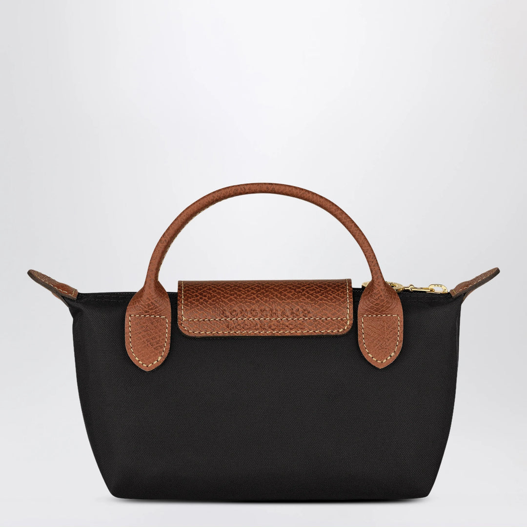 Longchamp - Le Pliage Original Pebble clutch bag black