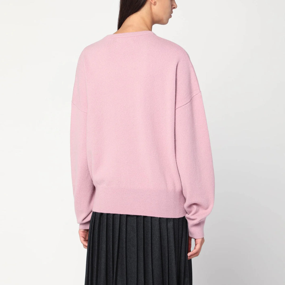 extreme cashmere - Pink cashmere crew neck sweater