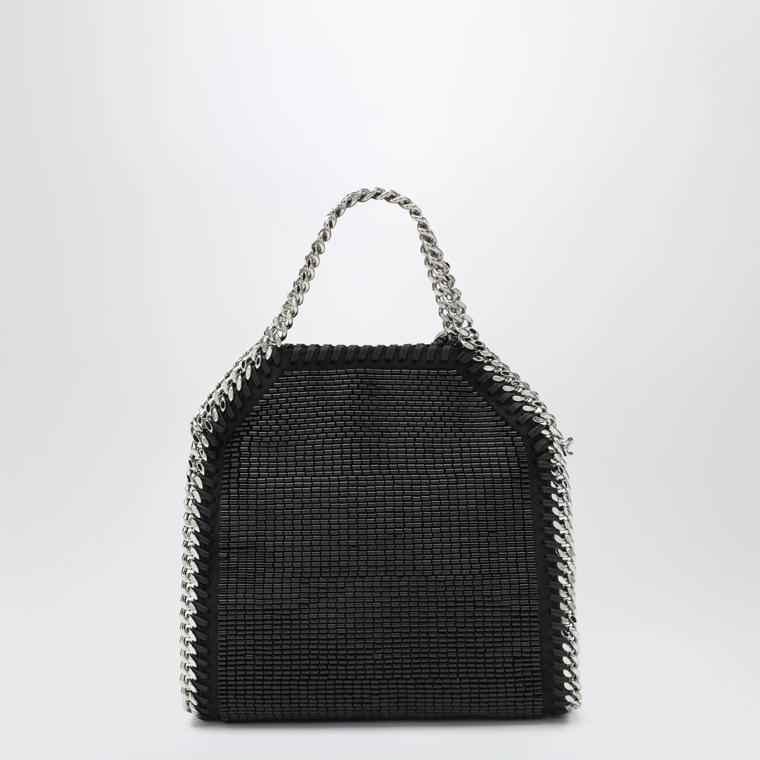 Stella McCartney - Falabella mini tote bag in black crystal mesh