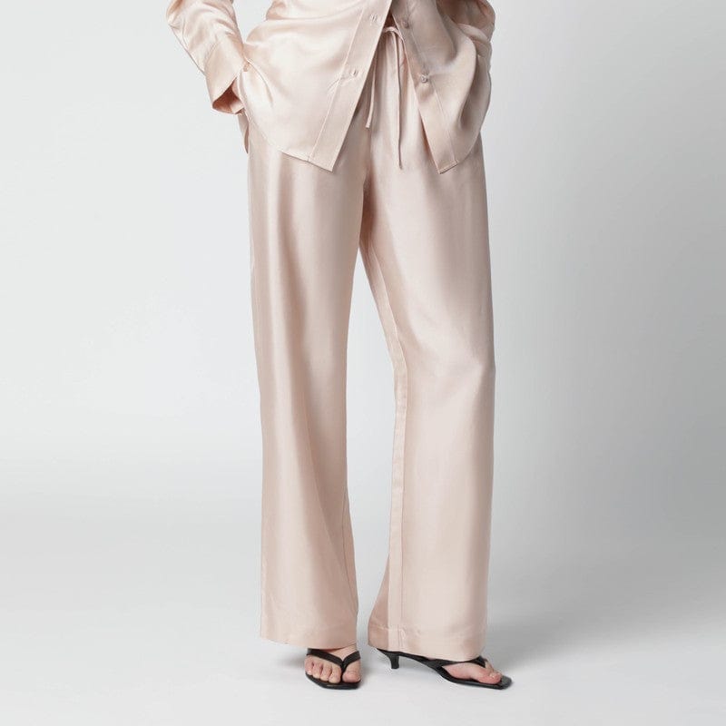 Pants Róhe - Light pink silk trousers - 38 FR Brand