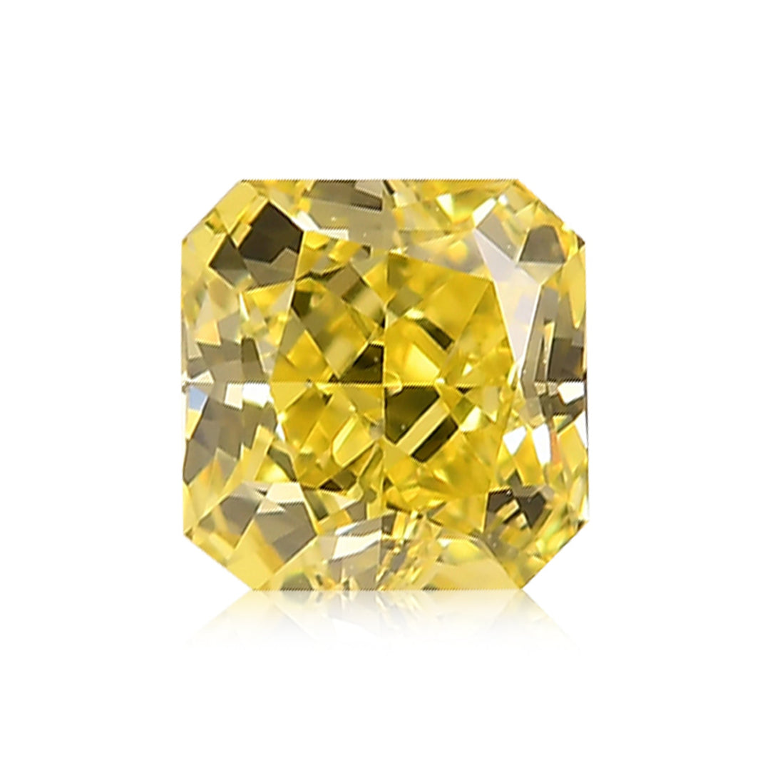 0.51 Carat Fancy Intense Yellow Radiant Diamond VS1 GIA
