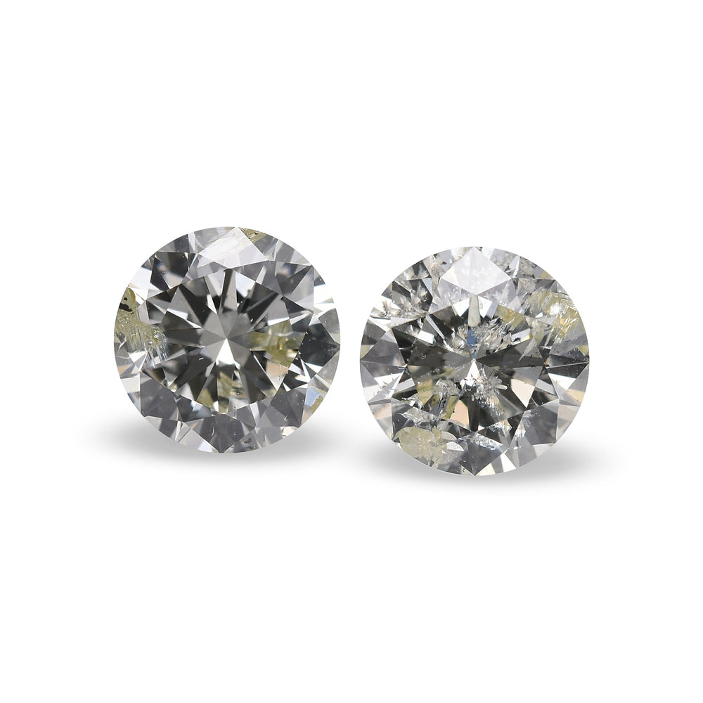 2.08 Carat   Round Brilliant Diamonds (I1)
