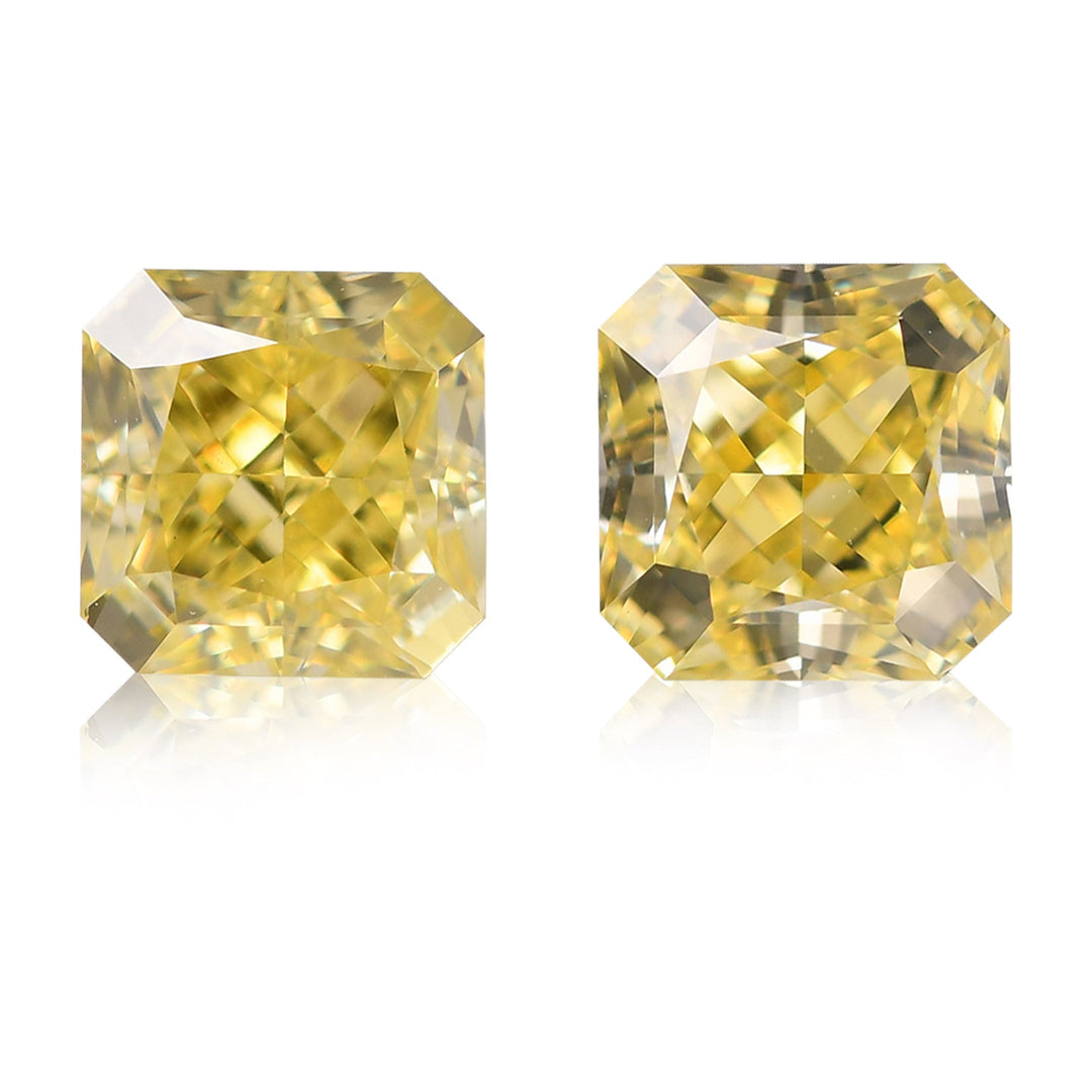 1.31 Carat Fancy Yellow Radiant Diamonds VS2 GIA