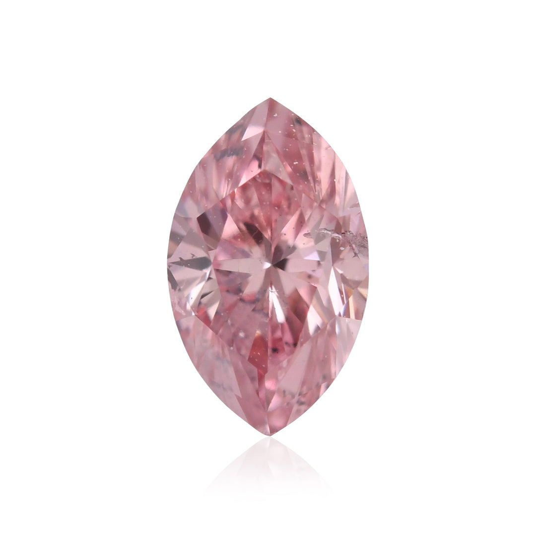 0.25 Carat Fancy Intense Pink Marquise Argyle Diamond (I2) GIA