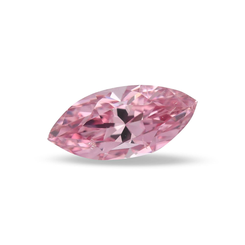 0.21 Carat Fancy Intense Purplish Pink Marquise Diamond SI2 GIA