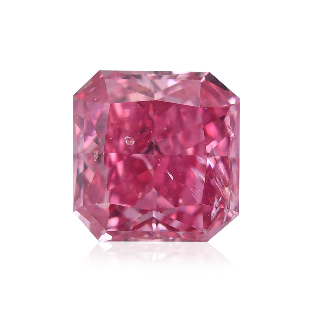 0.25 Carat Fancy Vivid Purplish Pink Radiant Argyle Diamond I1 GIA