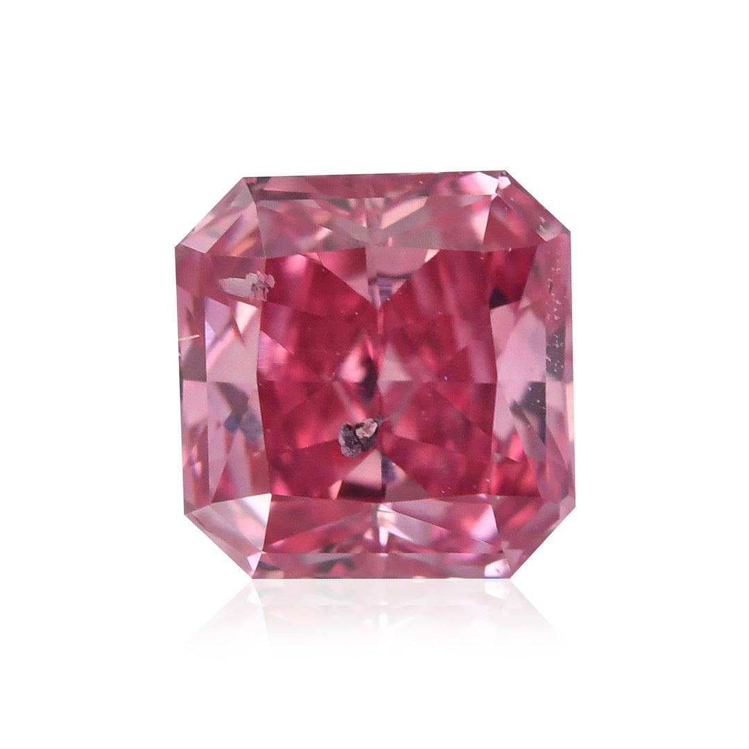 0.31 Carat Fancy Vivid Purplish Pink Radiant Argyle Diamond I1 GIA