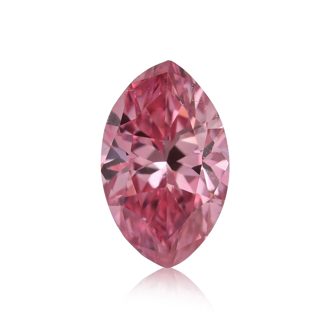 0.16 Carat Fancy Vivid Pink Marquise Diamond SI1 GIA