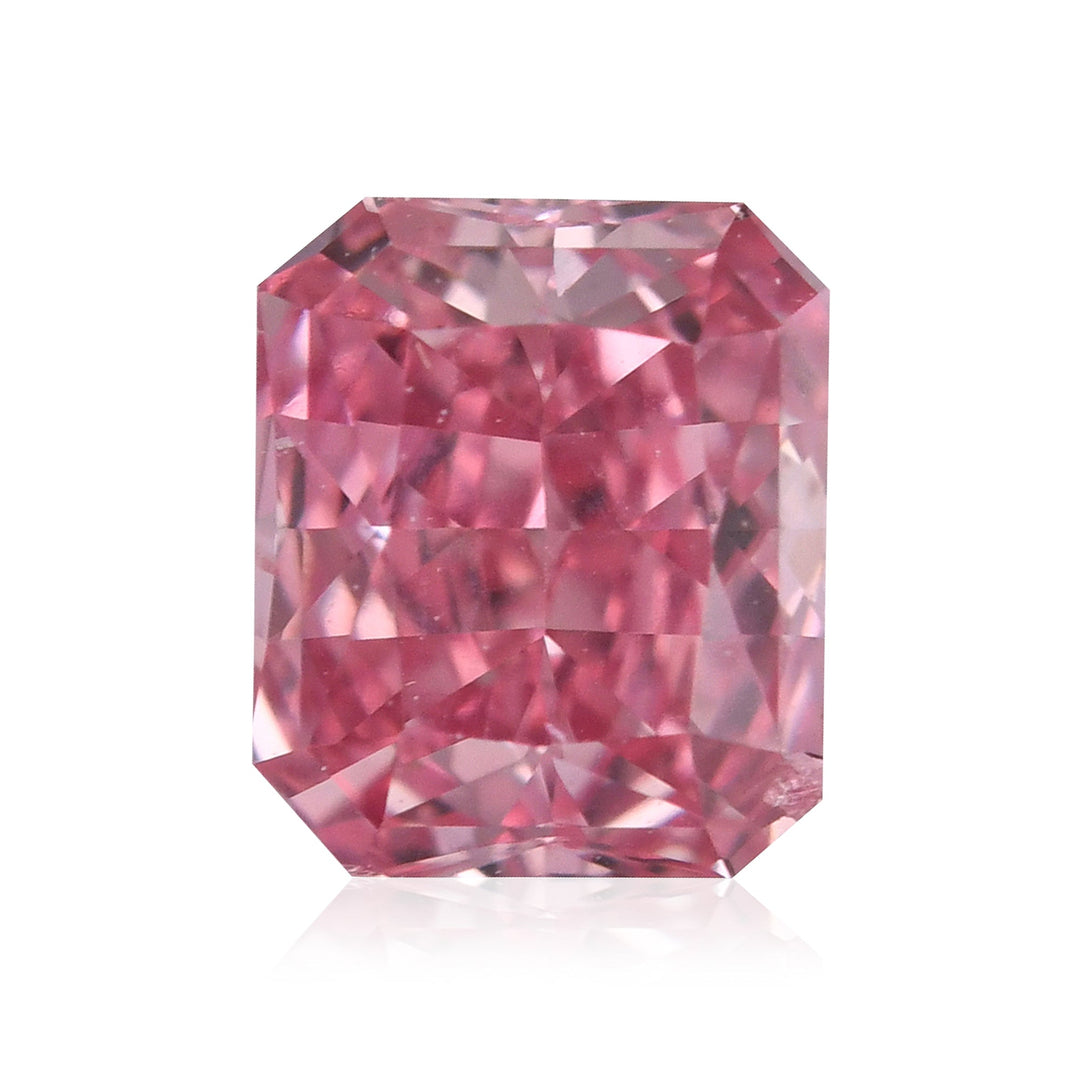 0.23 Carat Fancy Vivid Pink Radiant Argyle Diamond SI1 GIA