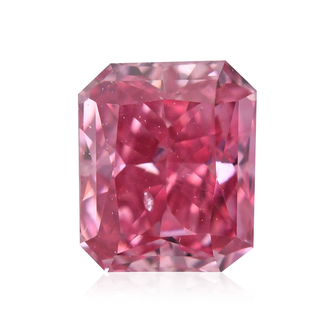 0.25 Carat Fancy Vivid Purplish Pink Radiant Argyle Diamond SI1 GIA