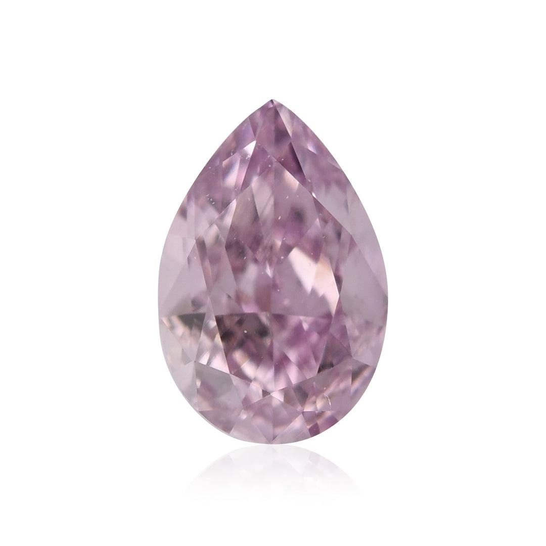 0.30 Carat Fancy Purple Pink Pear Diamond VS1 GIA