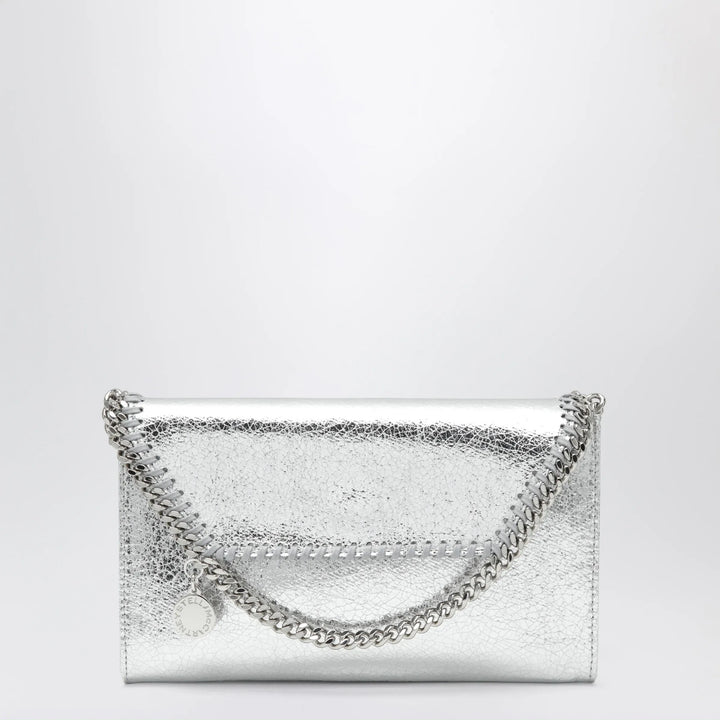 Stella McCartney - Falabella metallic silver crossbody wallet bag