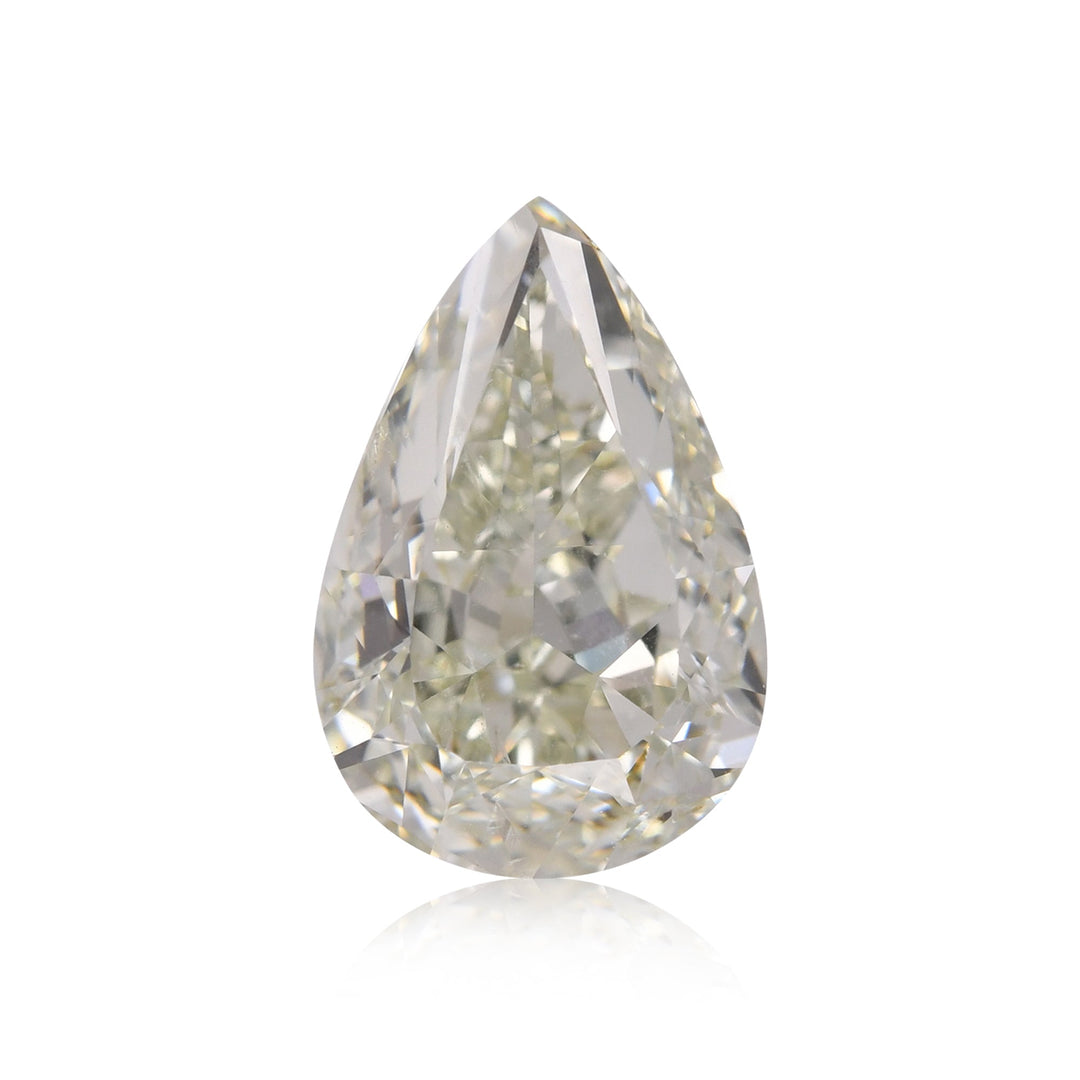 2.01 Carat Fancy Yellowish Green Pear Diamond (SI2) GIA