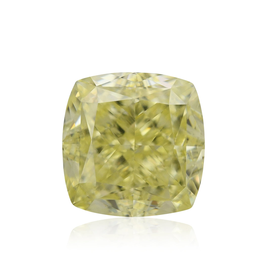 1.50 Carat Fancy Yellow Cushion Diamond VVS1 GIA