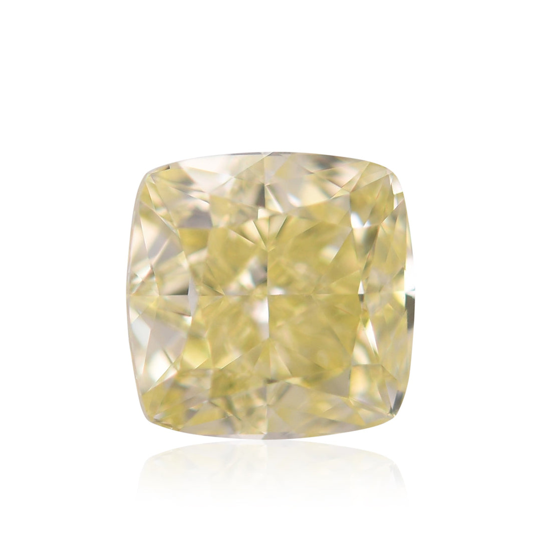 1.12 Carat Fancy Yellow Cushion Diamond VVS2 GIA