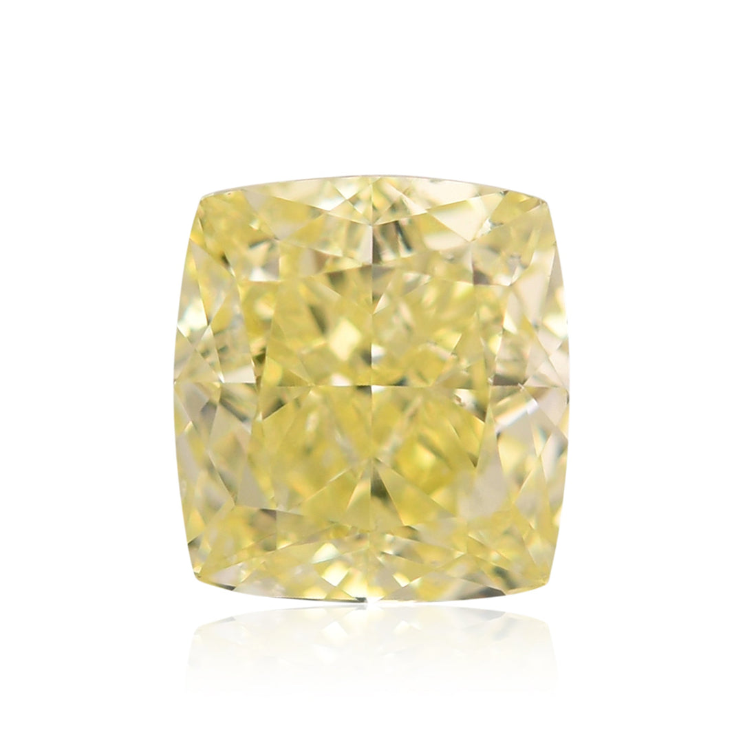 2.09 Carat Fancy Yellow Cushion Diamond SI2 GIA