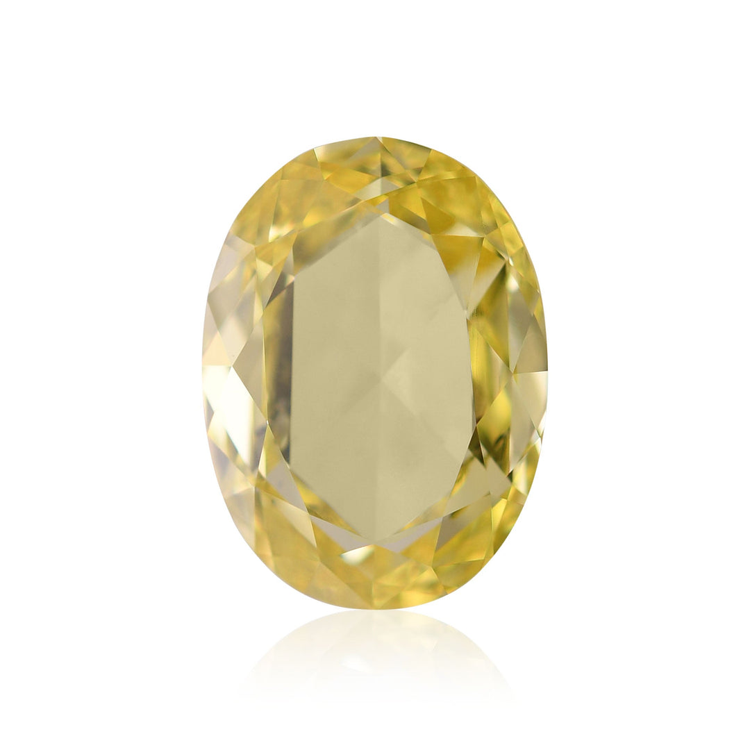 1.77 Carat Fancy Vivid Yellow Oval Diamond (SI2) GIA