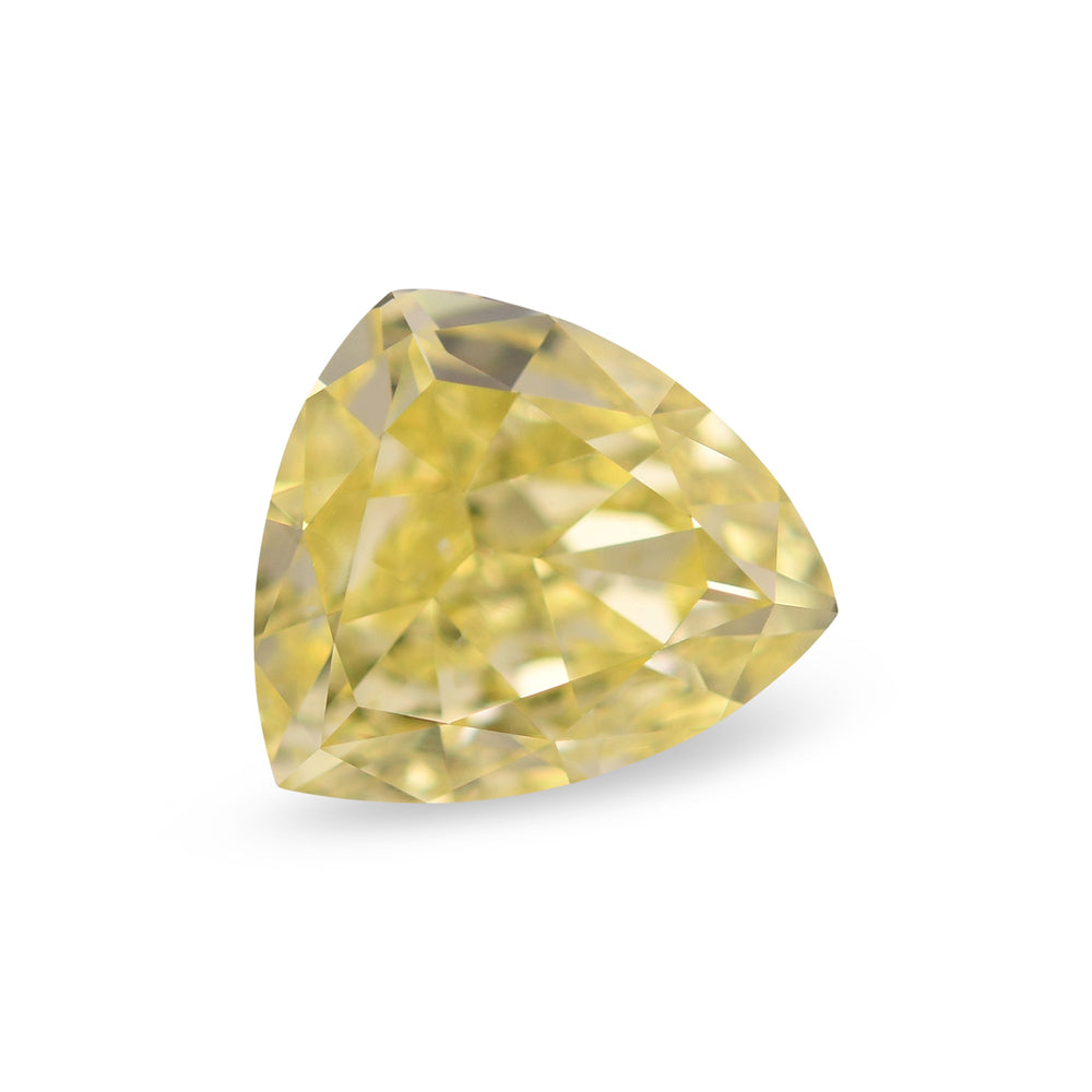 1.00 Carat Fancy Intense Yellow Triangle Diamond SI2 GIA