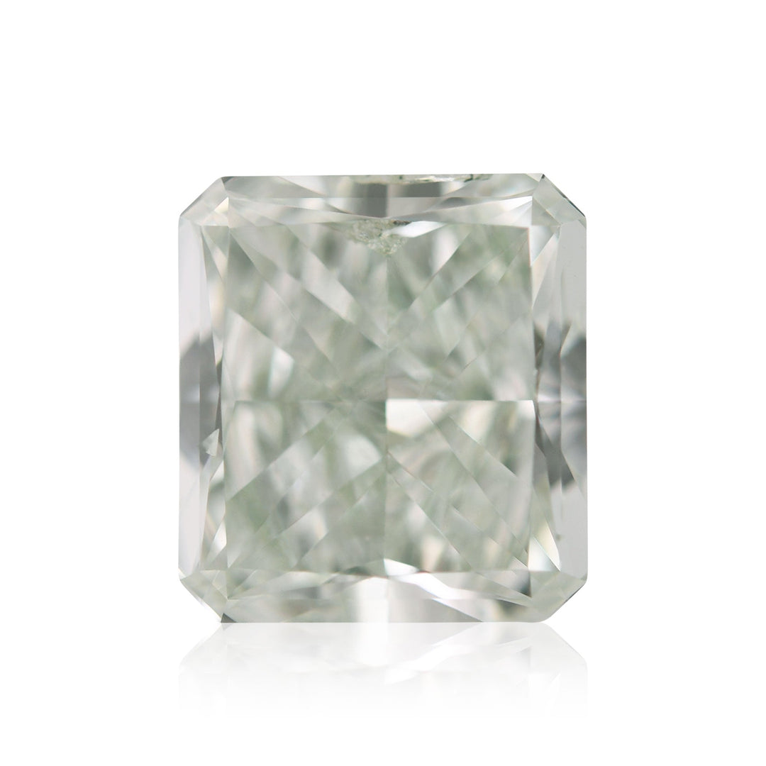 1.68 Carat Fancy Green Radiant Diamond SI2 GIA