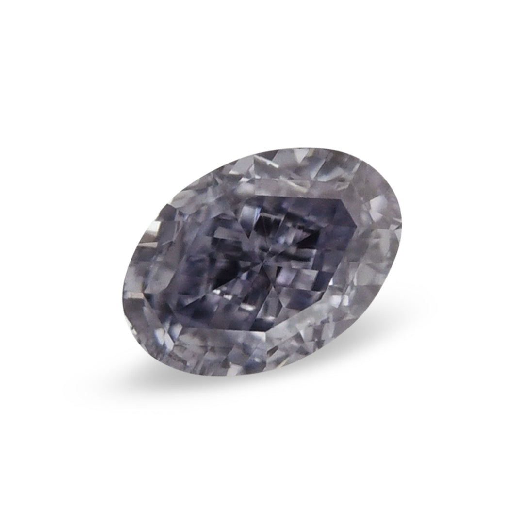 0.17 Carat Fancy Gray Violet Oval Diamond VVS2 ARGYLE &amp; GIA
