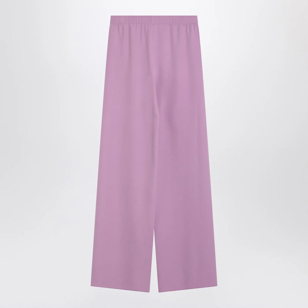 Valentino - Wide lilac pink silk pants