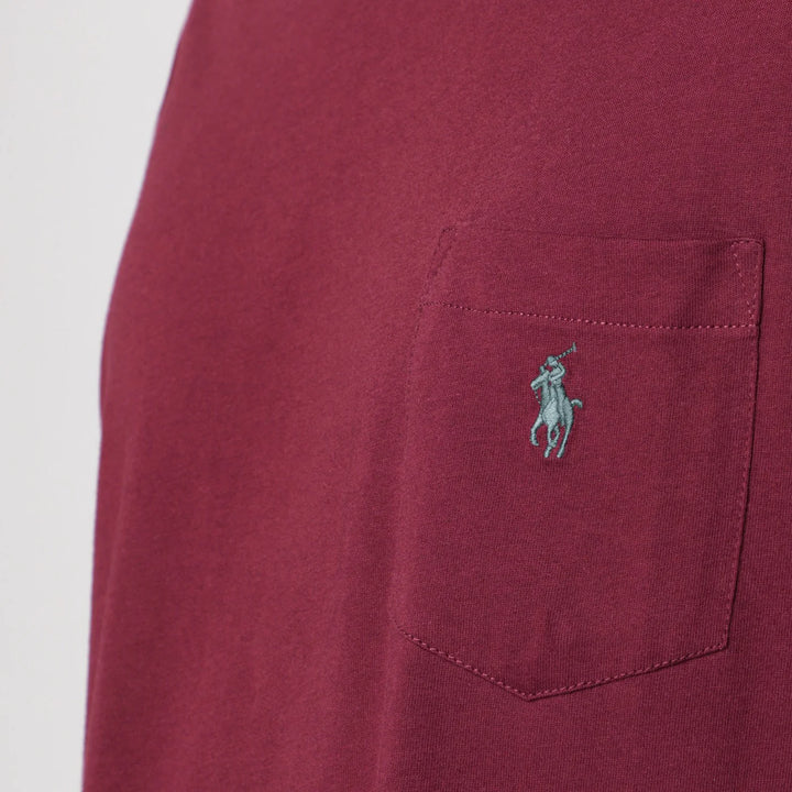Polo Ralph Lauren - Wine red cotton T-shirt Classic-Fit