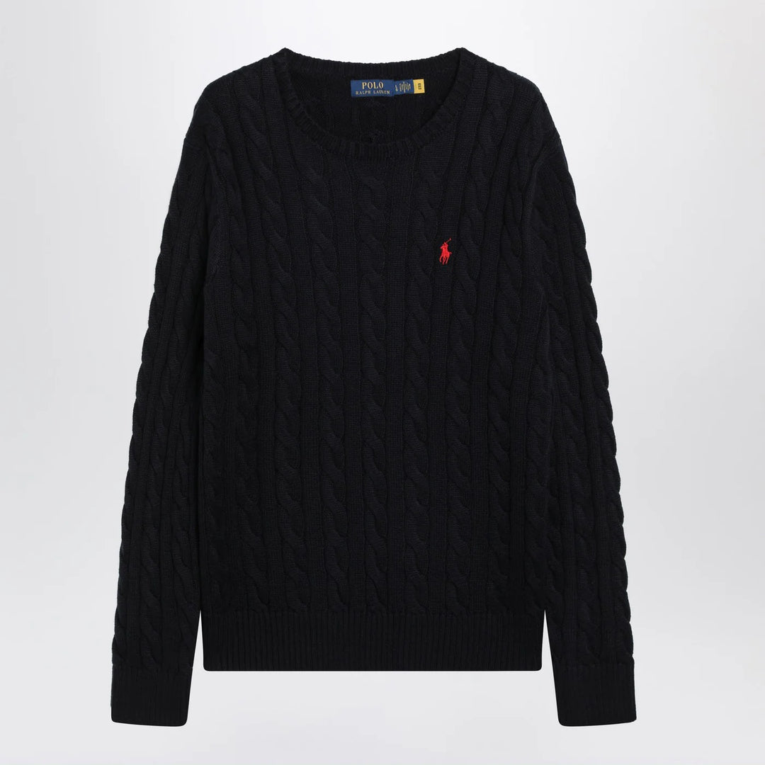 Polo Ralph Lauren - Navy blue cable-knit cotton sweater