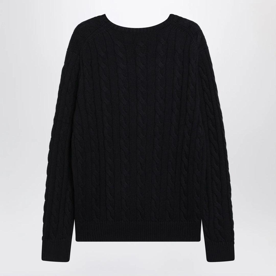 Polo Ralph Lauren - Navy blue cable-knit cotton sweater
