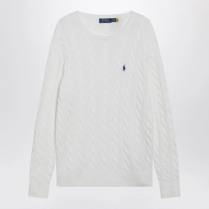 Polo Ralph Lauren - White cable-knit cotton sweater