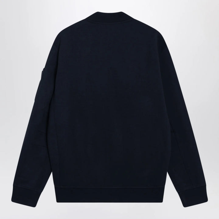 Polo Ralph Lauren - Navy blue zip-up cotton-blend sweatshirt