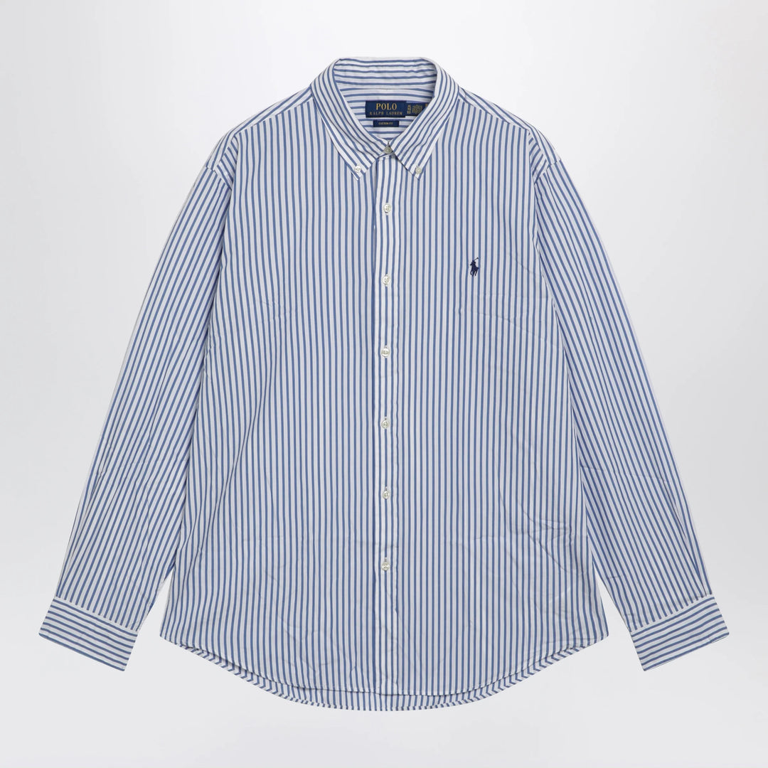 Polo Ralph Lauren - White/blue striped Custom-Fit shirt