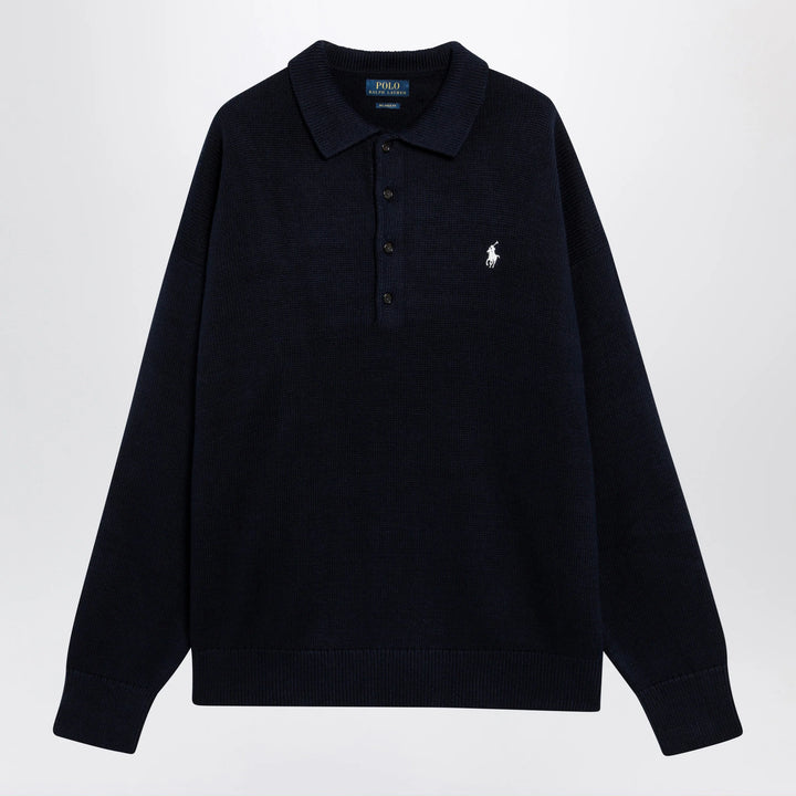 Polo Ralph Lauren - Navy blue polo sweater with flag motif